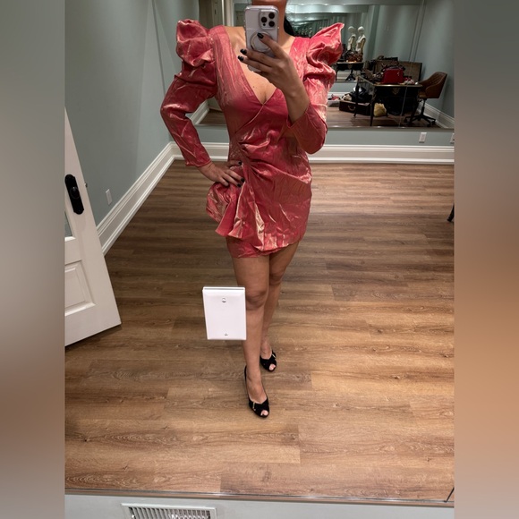 Brand new ELLIATT GOLDEN DRESS ORANGE/GOLD SIZE Medium - Picture 8 of 10